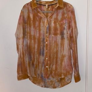 Tie dye super light Anthropologie / Pilcro button down shirt